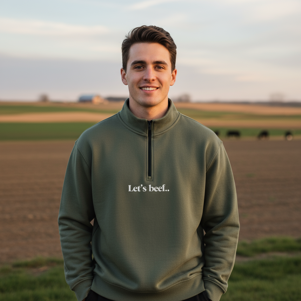 HP LETS BEEF HALF ZIP