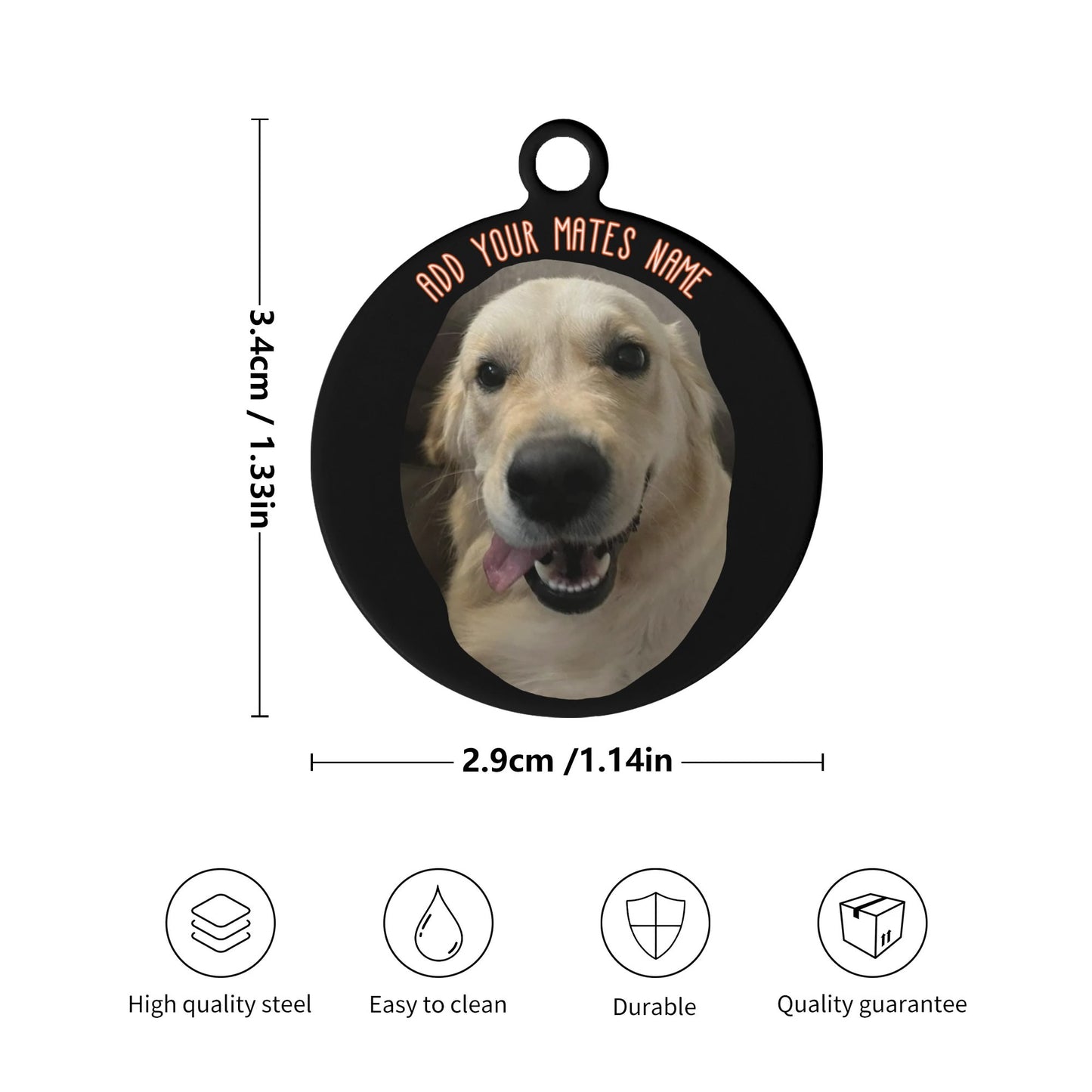 BURGERS & STEEL BUMPERS PET TAGS