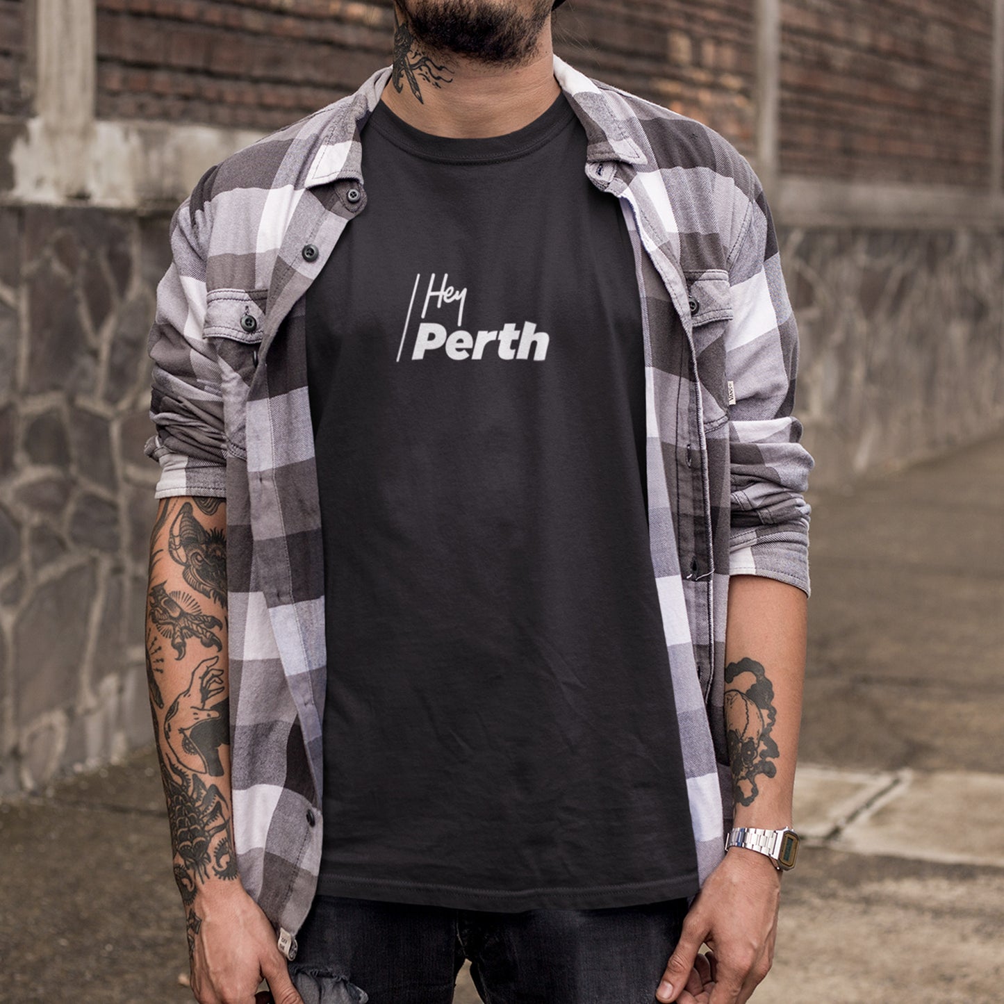 HEY PERTH FADED TEE