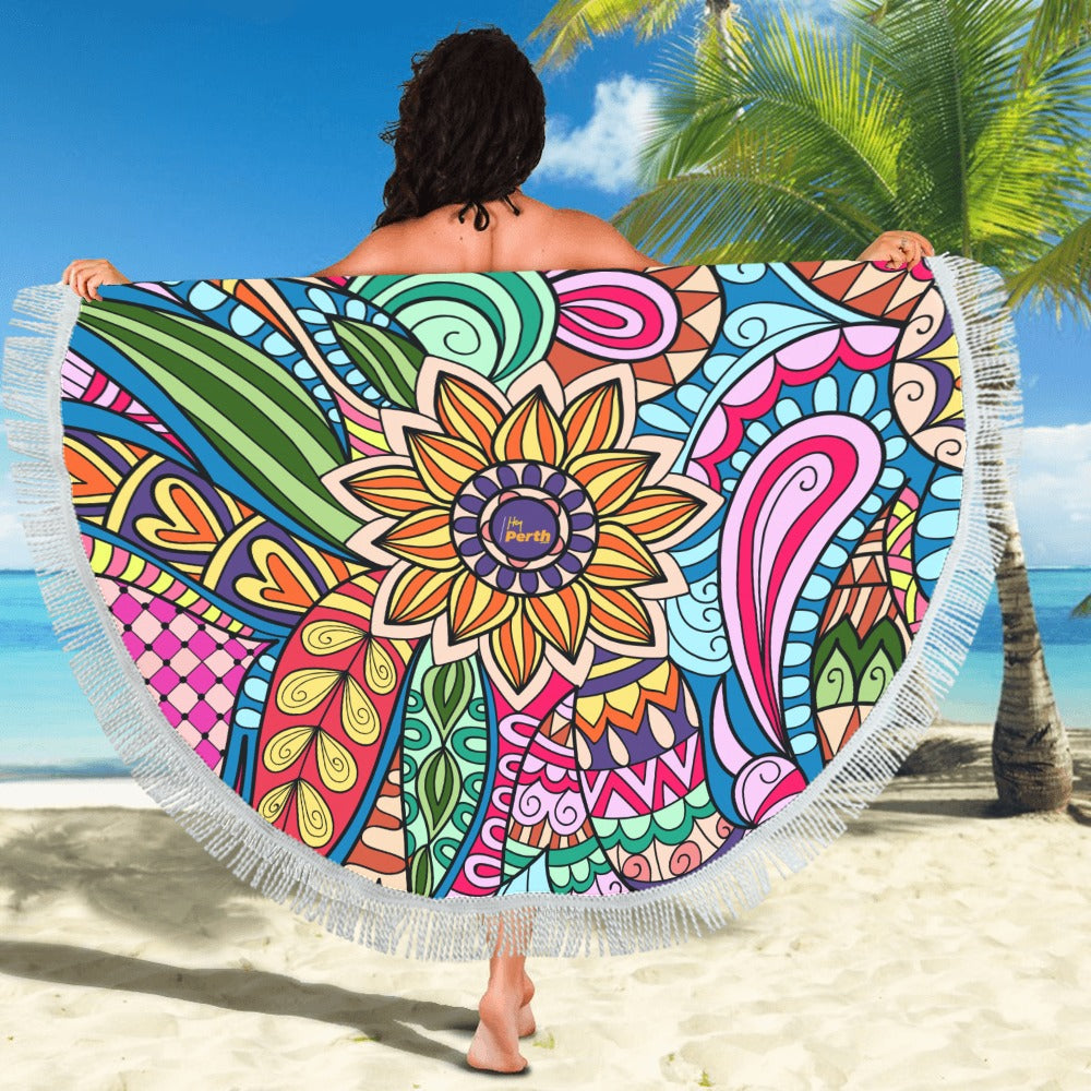 HEY PERTH SUNFLOWER BEACH SHAWL