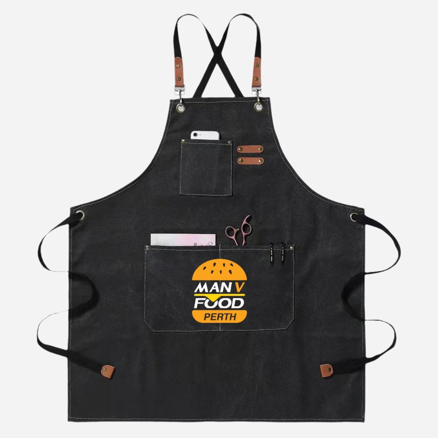 MAN V FOOD CANVAS APRON