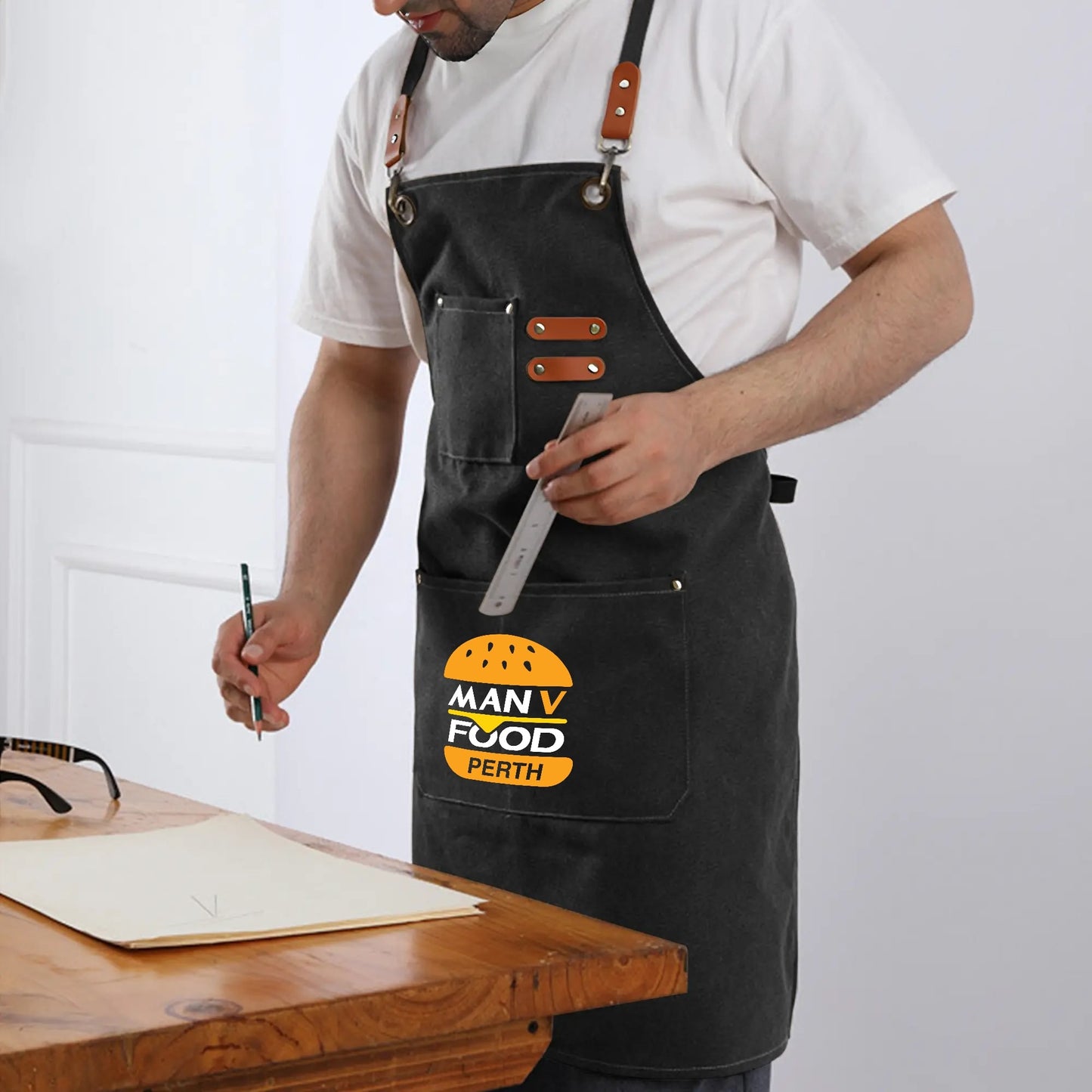 MAN V FOOD CANVAS APRON