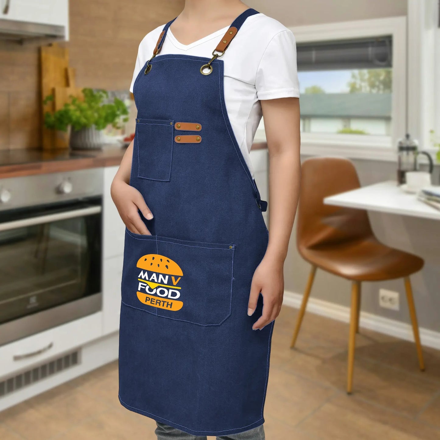 MAN V FOOD CANVAS APRON